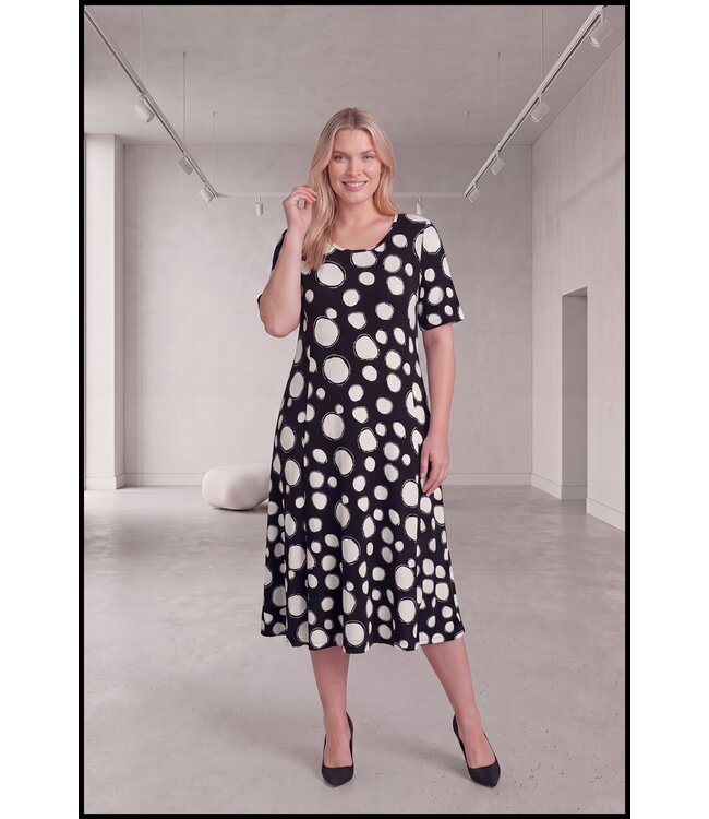 Schwarz Magna Kleid
