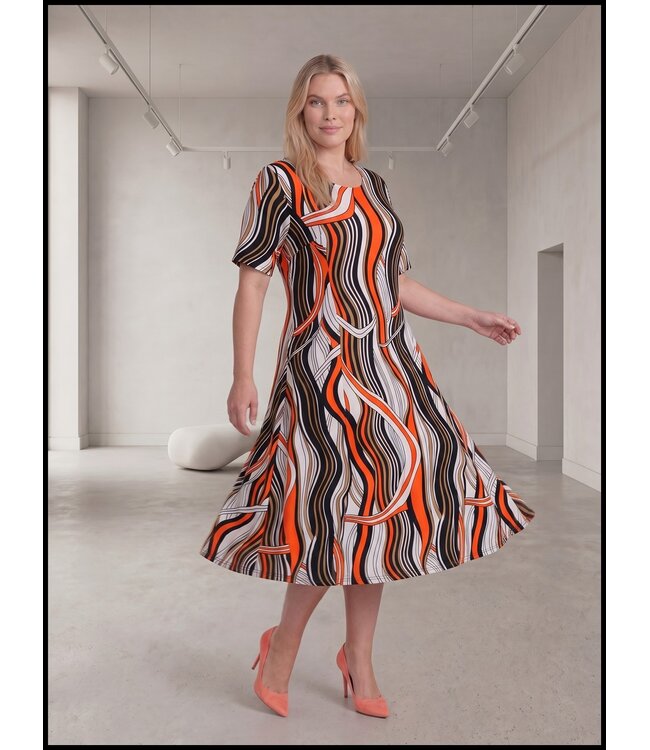 Schwarz Magna Kleid