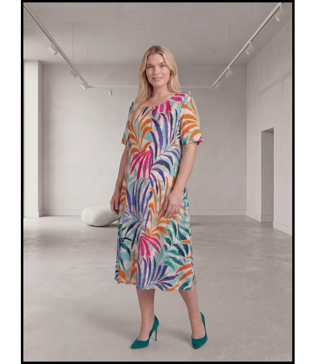 Grün Magna Kleid