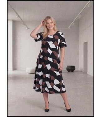 Magna Braun Magna Kleid