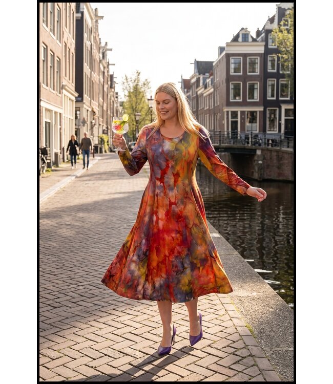 Orange Magna Kleid