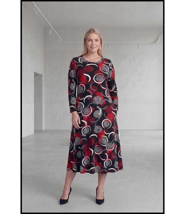 Schwarz Magna Kleid