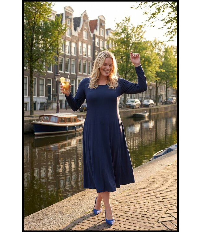 Donkerblauwe Travel Magna Jurk