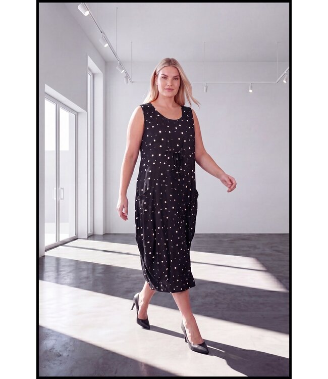 Schwarz Magna Kleid