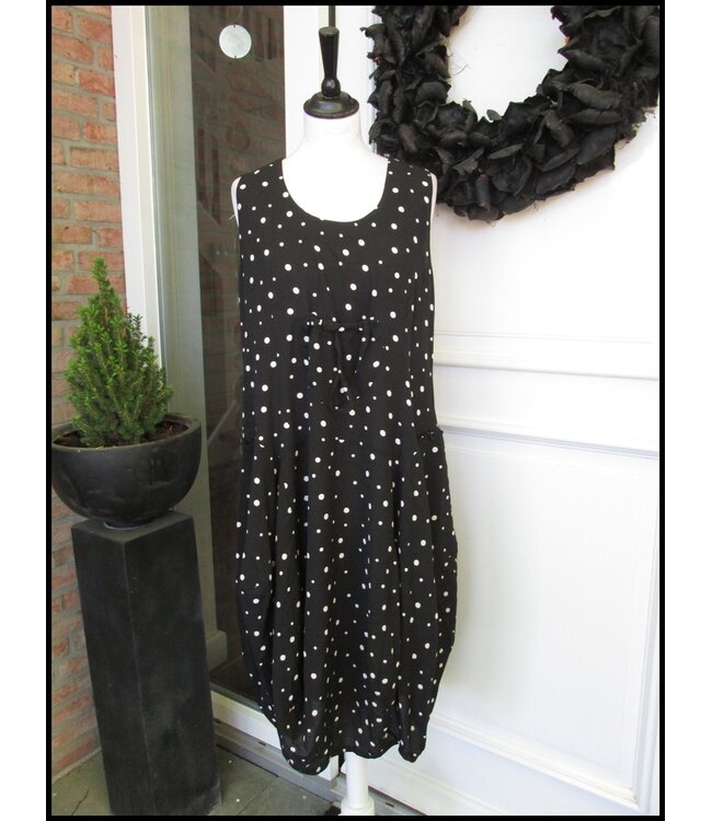 Schwarz Magna Kleid