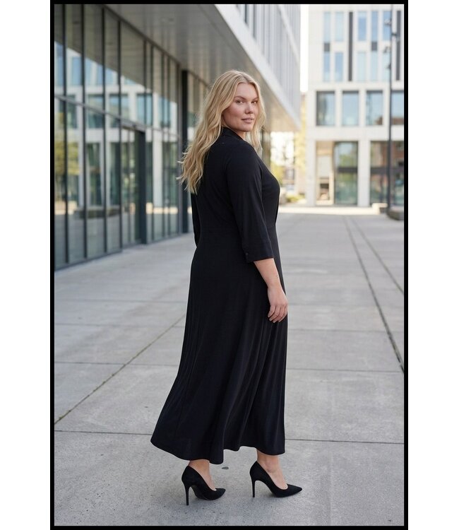 Schwarz Magna Kleid