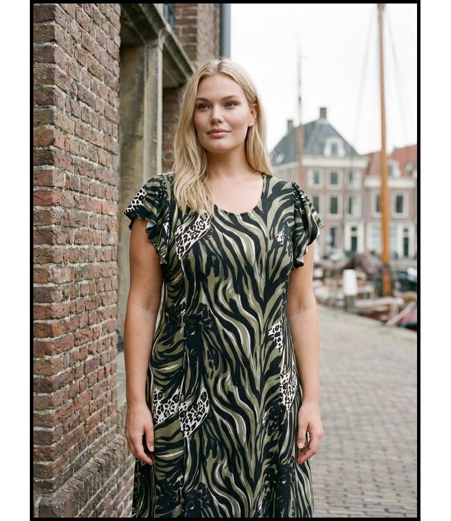 Grün Magna Kleid