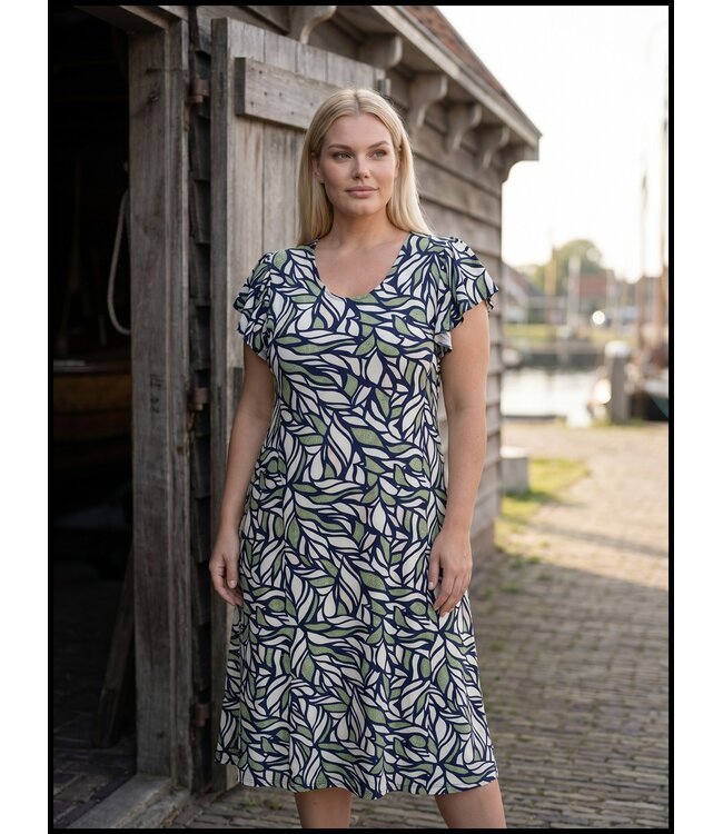 Grün Magna Kleid