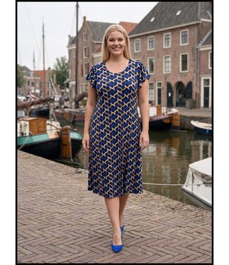 Magna Blau Magna Kleid