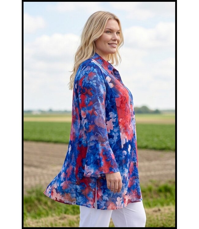 Blau Magna Bluse
