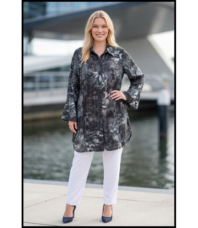 Schwarz Magna Bluse