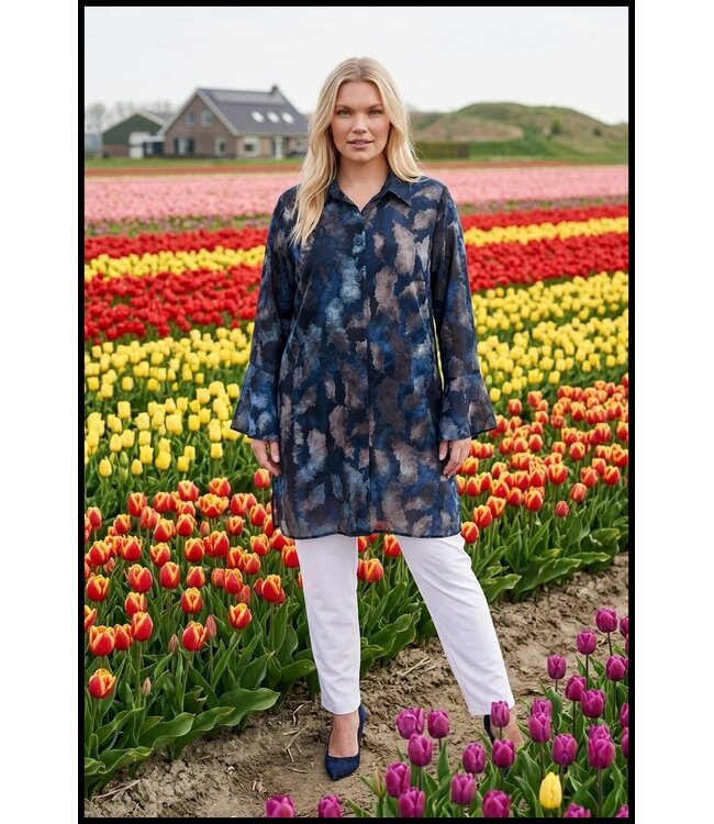 Blue Magna Blouse