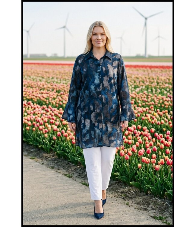 Blue Magna Blouse