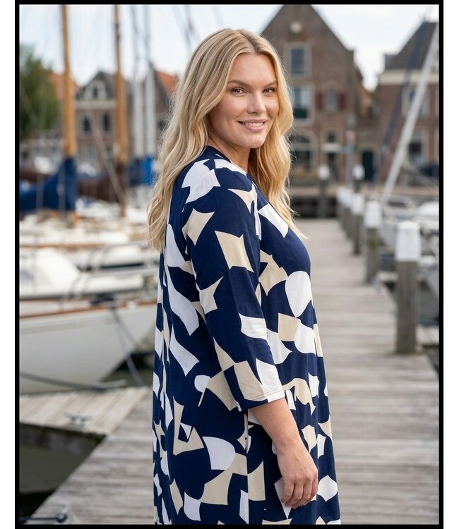 Blau Magna Bluse