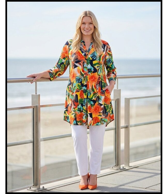 Orange Magna Bluse