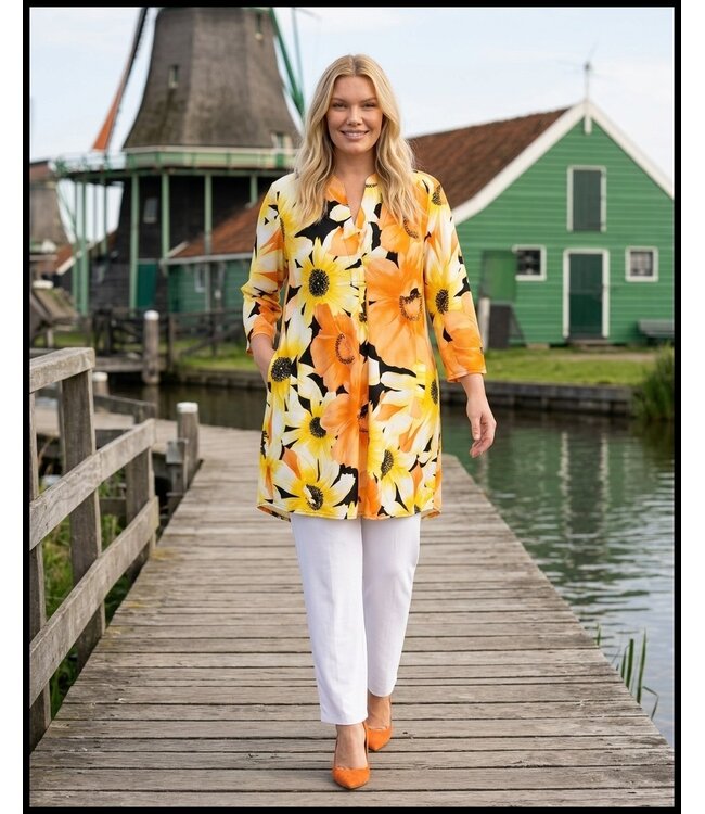 Orange Magna Blouse