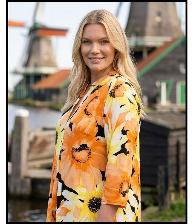 Orange Magna Blouse