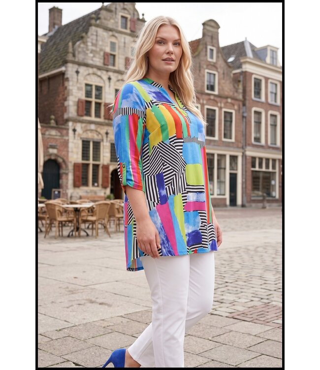 Blau Magna Bluse