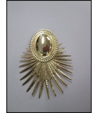 merkloos Grote Bloemen Broche