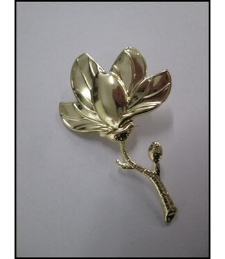 merkloos Grote Bloem Broche