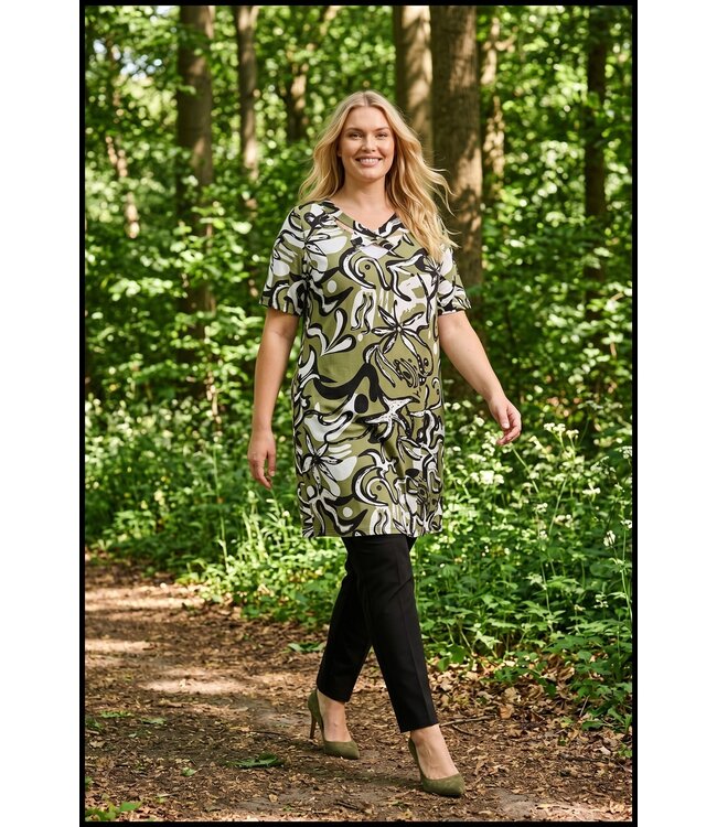 Schwarz Magna Kleid