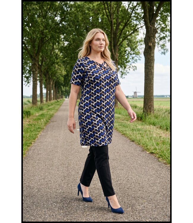 Schwarz Magna Kleid