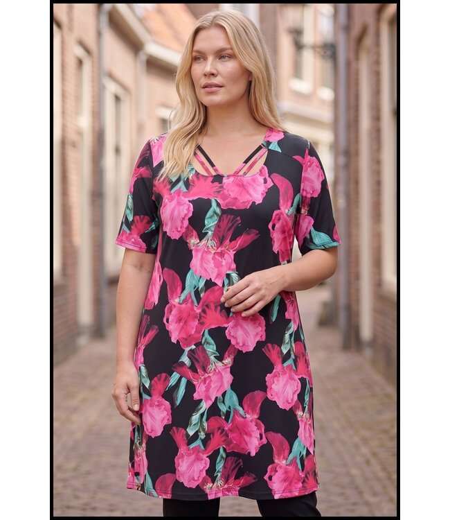 Schwarz Magna Kleid