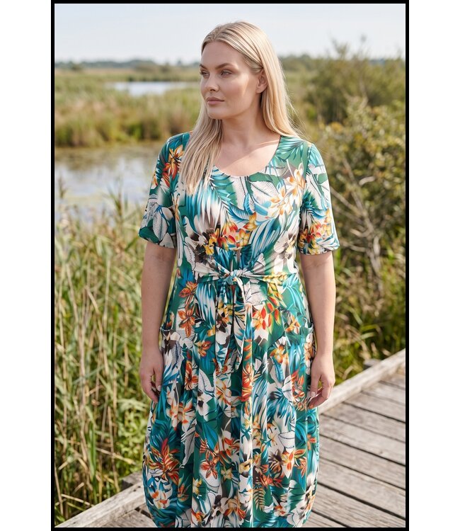 Grün Magna Kleid