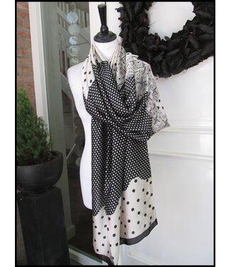 merkloos Polka Dot Sjaal