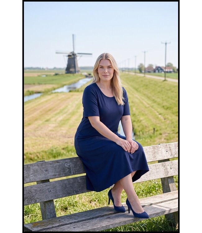 Blau Magna Kleid
