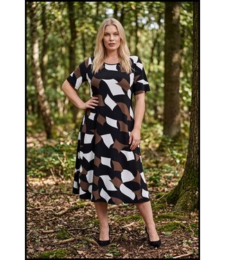 Magna Braun Magna Kleid