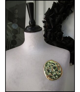 merkloos Yellow Brooch