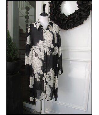 merkloos Schwarz Bluse