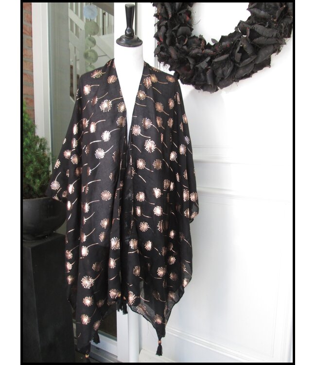Schwarz Poncho