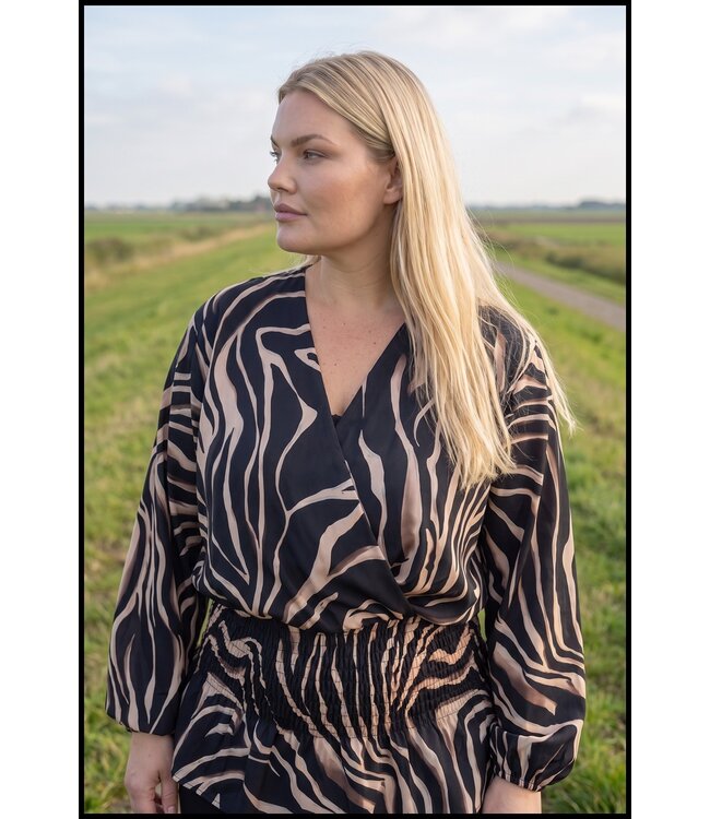 Braun Bluse