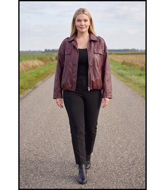 merkloos Leatherlook Jasje