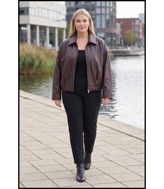 merkloos Leatherlook Jasje