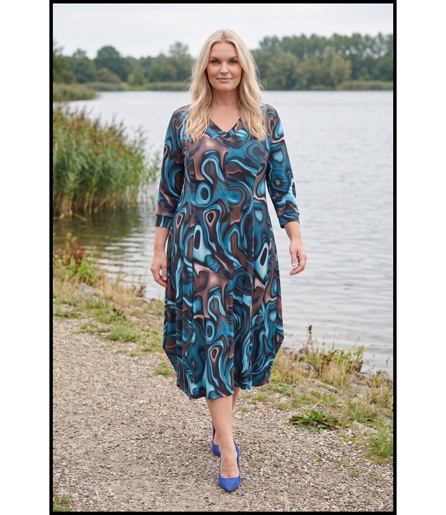 Blau Magna Kleid