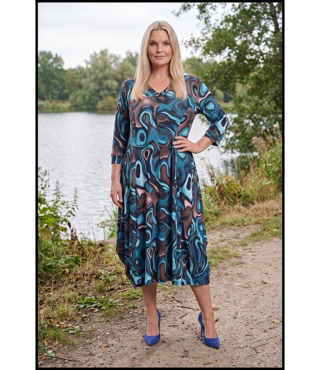 Blau Magna Kleid