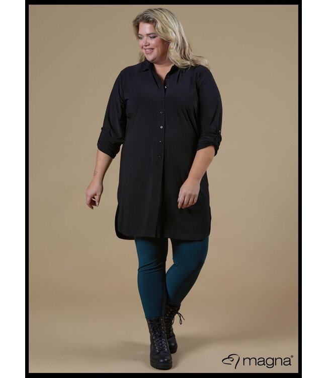 Schwarz Magna Bluse