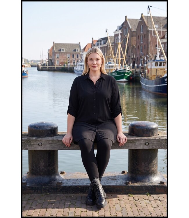 Zwarte Magna Blouse
