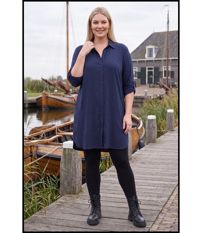 Blau Magna Bluse