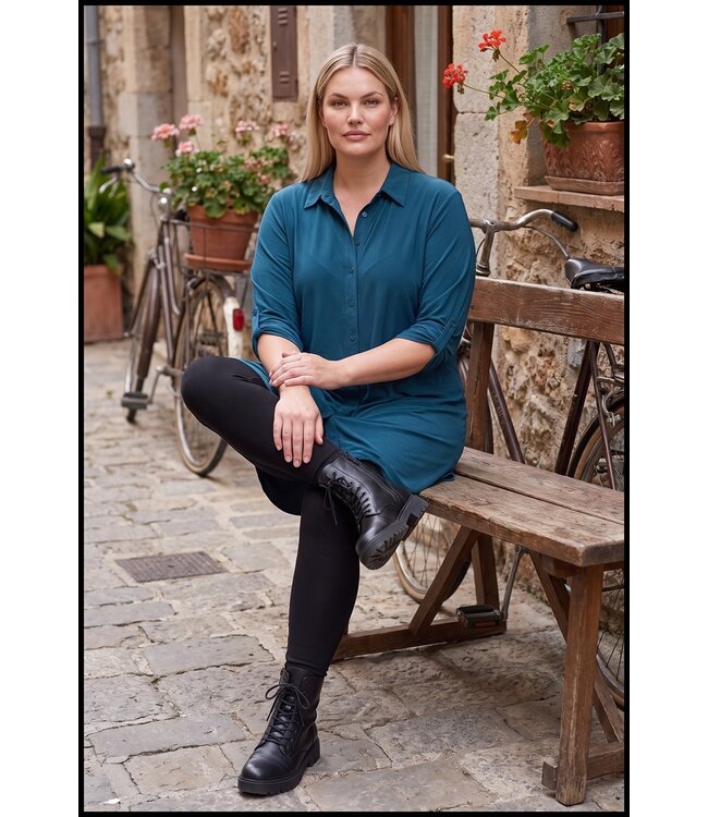 Blau Magna Bluse