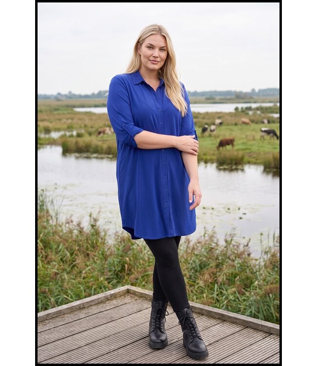 Blau Magna Bluse