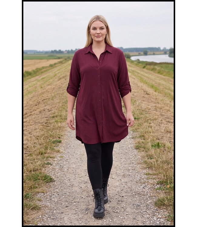 Rot Magna Bluse