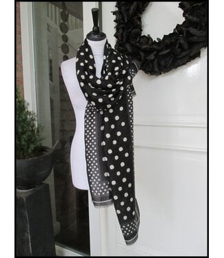 merkloos Polka Dot Sjaal