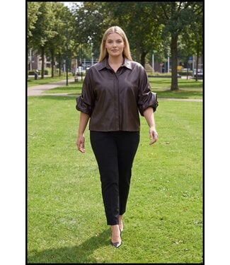 merkloos Leatherlook Jasje