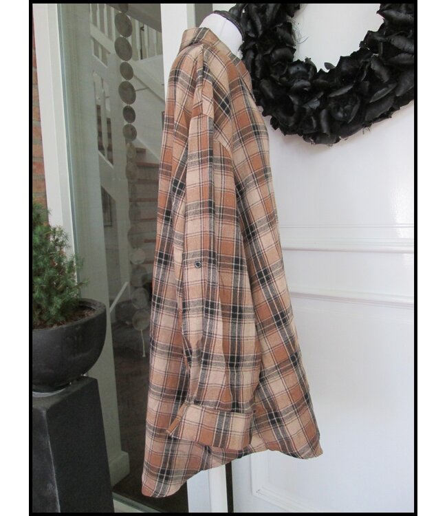 Geruite Trendy Blouse