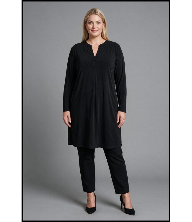 Schwarz Magna Bluse