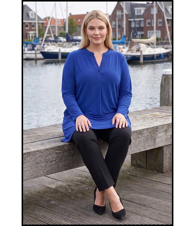 Blau Magna Bluse